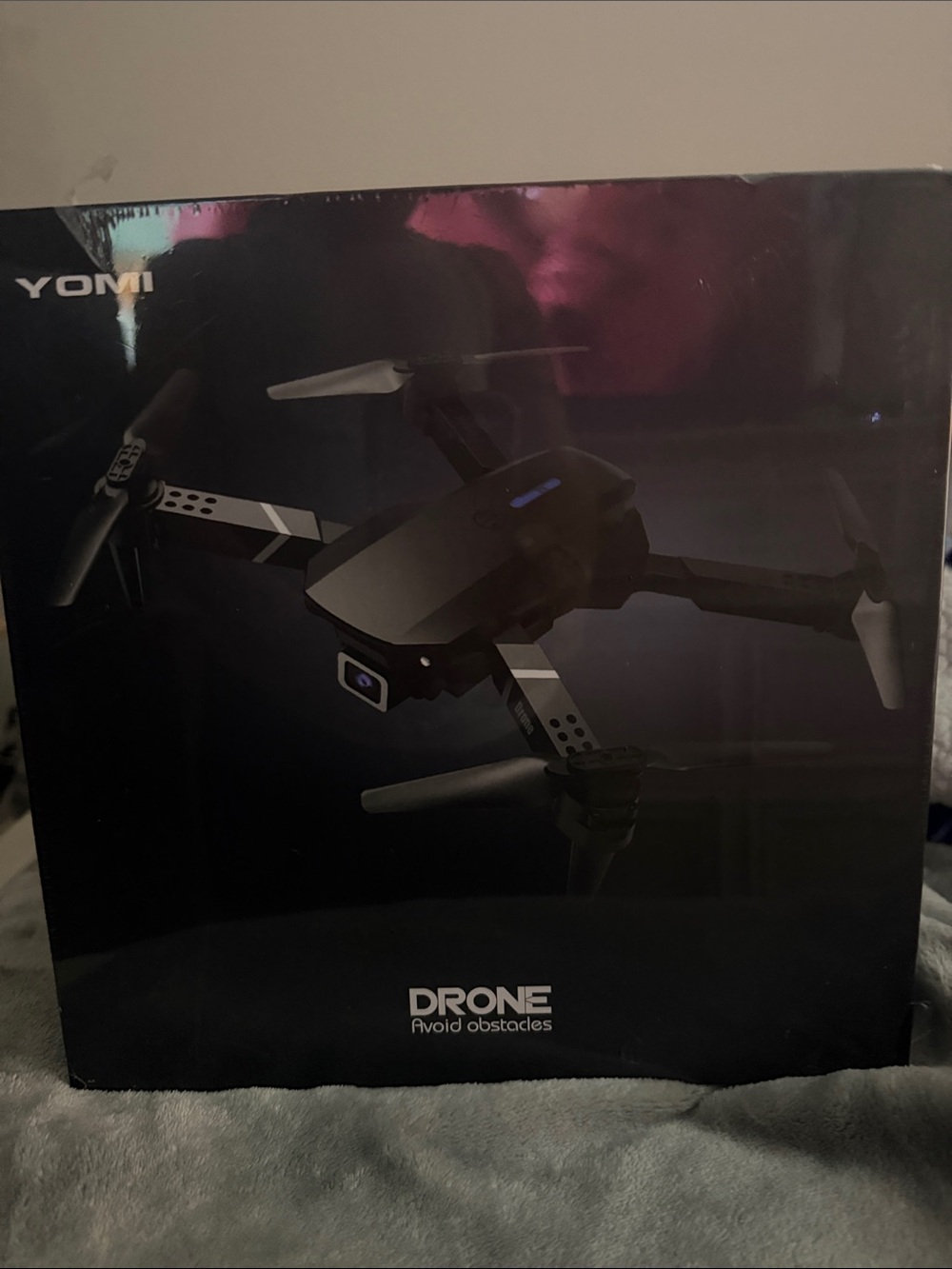 Black Foldable Drone with Camera - Black